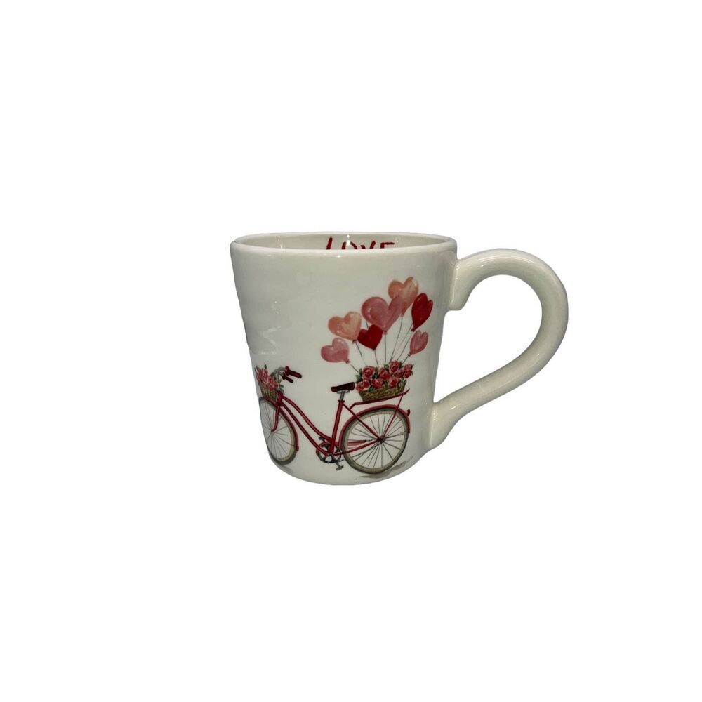 Maxcera Valentines Bicycles and Balloons Mug